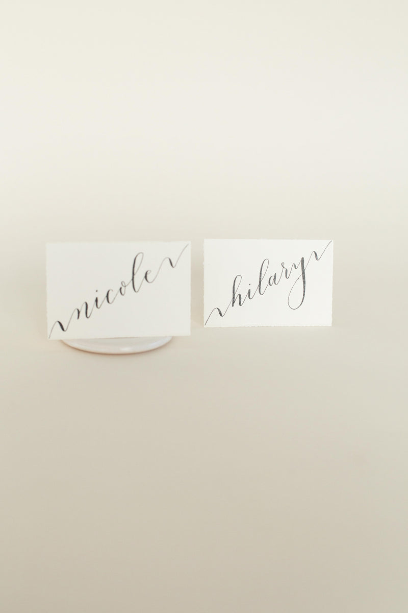 Deckled Edge Place Cards